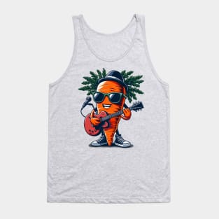 Carrot Playing Guitar Tank Top